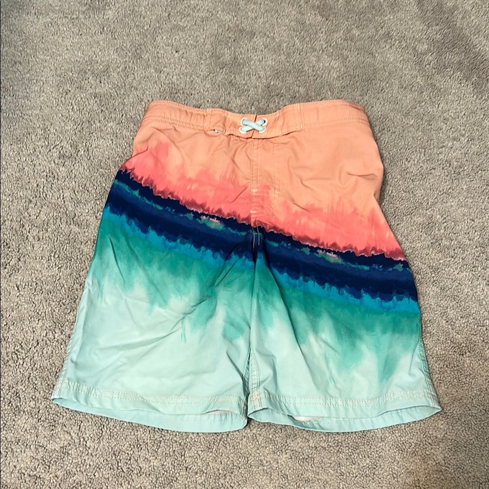 Wonder Nation Kids Swim Trunks - Peach, Coral, Teal, and Aqua